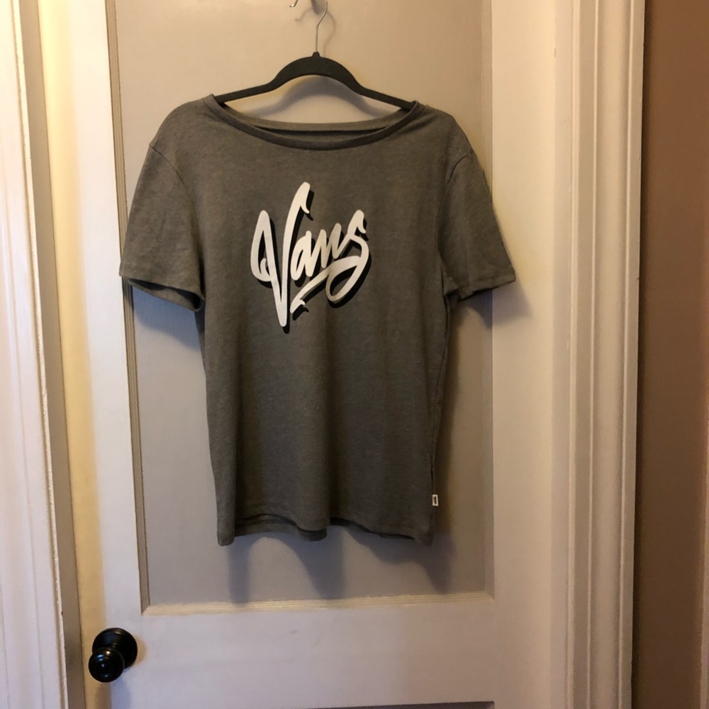 gray vans tee